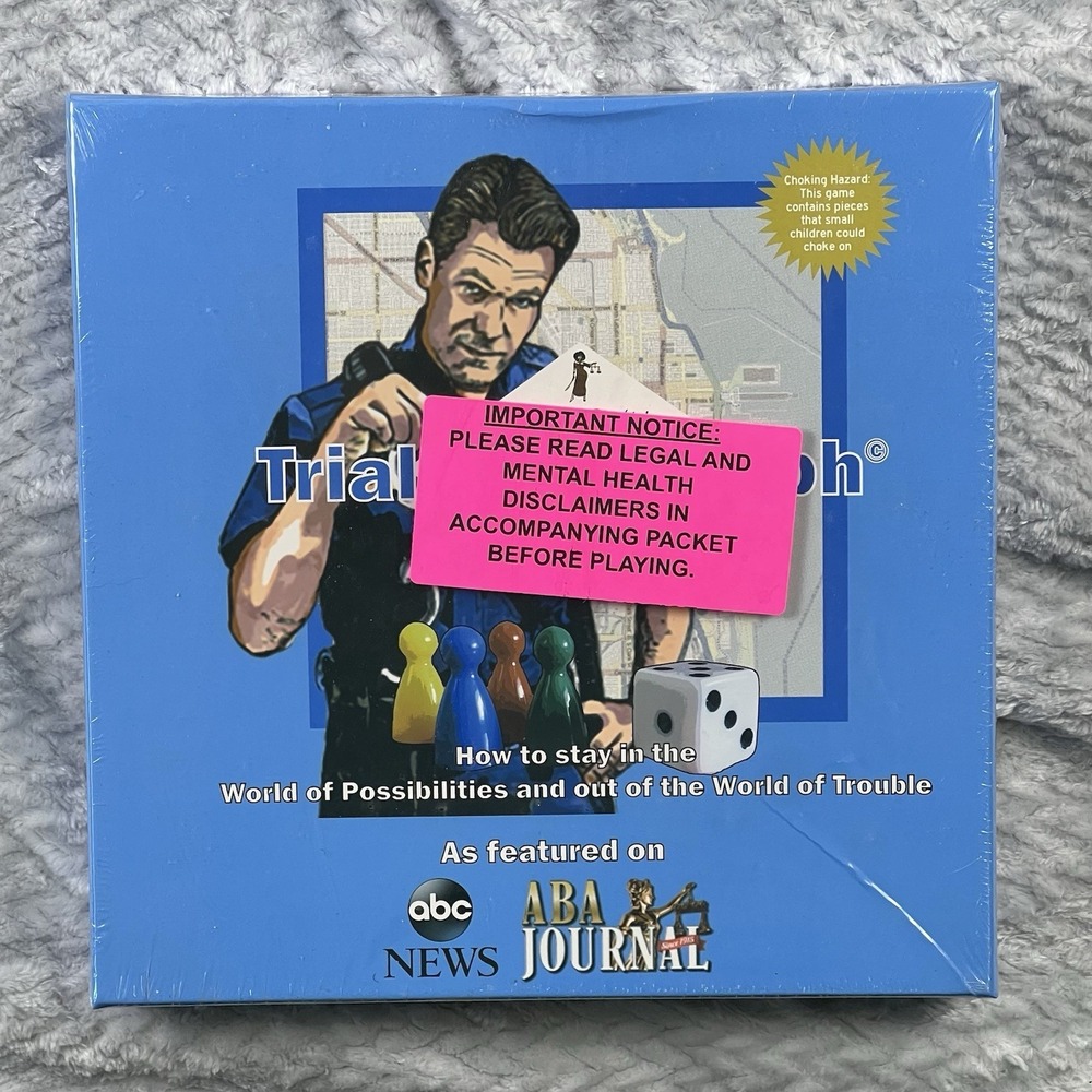 JustUs Junkies Trials & Triumph Board Game Sealed Legal Court ABC News